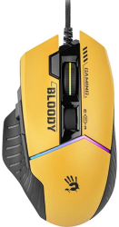 Mouse Gaming A4Tech W95 Max Wired USB iluminare RGB (Galben/Negru)