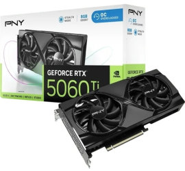 Placa video PNY nVidia GeForce RTX 5060 Ti Dual Fan OC 8GB GDDR7 128 bit 