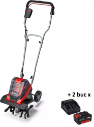 Sapatoare Einhell GE-CR 30 Li 36 V latime de lucru 30 cm adancime lucru 20 cm 4 cutite + 2 x Kit acumulator si incarcator Einhell PXC 18 V