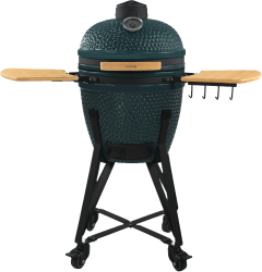 Gratar ceramic cu carbuni si termometru integrat H.Koenig Japanese Kamado BBQ 18& Ø 46 cm verde 