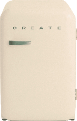 Mini frigider Retro CREATE 107 litri crem/sage 