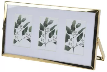 Rama foto eleganta din metal 22x12 cm culoarea auriu 