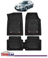 Covorase Auto TeamCar® Tip Tavita Compatibile Renault Megane II Sedan 2002-2009 Negru 