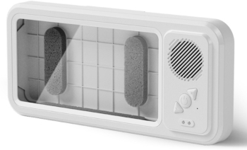 Suport de Telefon Pentru Dus Portabil Ajustabil cu Boxa Bluetooth cu efect surround conectare rapida montare in 3 pasi simpli ecran ta 