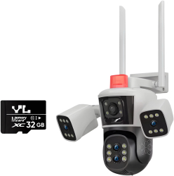 Camera de supraveghere cu 4 camere 16MP HexaEye CCTV 
