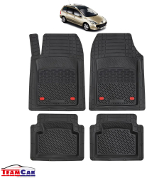 Covorase Auto TeamCar® Tip Tavita Compatibile Peugeot 307 SW 2002-2008 Negru Material Rezistent 