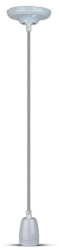 Pendul tavan Portelan fara bec E27 47 x 64 x 680 mm Gri 
