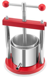 Presa manuala pentru struguri/fructe moi Capacitate 1.65 l Inox sac pentru impuritati 