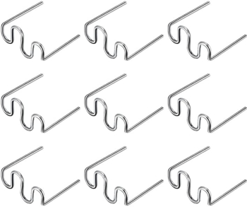 Set 100 Capse Pentru Pistol de Lipit Reparat si Sudat Plastic Cleme Model Tip S 0.8mm argintiu perlat 
