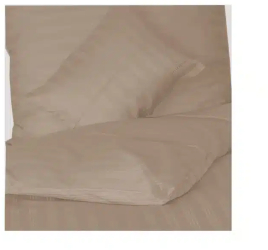 Set lenjerie de pat matrimonial Billerbeck 3 piese Reka cappuccino 