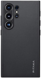 Husa de protectie Pitaka Galaxy S24 Ultra PinButton Black\/Grey Twill 