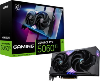 Placa video MSI nVidia GeForce RTX 5060 Ti GAMING OC 16GB GDDR7 128 bit 