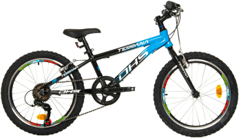 Bicicleta Copii Dhs Terrana 2023 - 20 Inch Negru/Albastru 