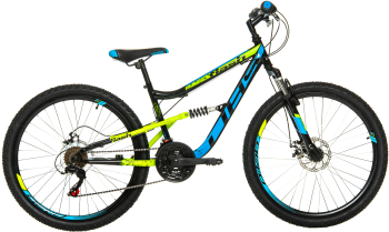 Bicicleta Full suspension DHS Flash - 26 Inch Negru 