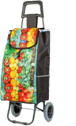 Carucior tip Troller pe Roti pentru Cumparaturi cu Maner Extensibil Volum 38 Litri Multicolor 