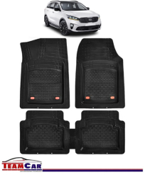 Covorase Auto TeamCar® Kia Sorento UM 2015-2020 - Negru - Cauciuc Rezistent Tip Tavita 