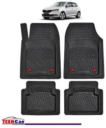 Covorase Auto TeamCar® Tip Tavita Compatibile Skoda Fabia III 2014&ndash 2021 - Hatchback 