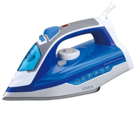Fier de calcat cu abur Vivax IR-2200SS Putere 2200W termostat reglabil rezervor de apa 320ml Albastru 
