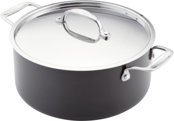 Oala Stellar-Hard Anodized aluminiu 33.4x25.7x14.5 cm negru/argintiu 