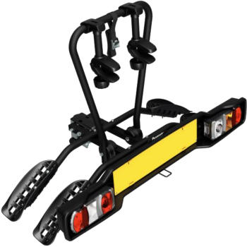 Suport 2 biciclete Peruzzo Siena 668E compatibil cu biciclete electrice cu prindere pe carligul de remorcare Negru Mat 