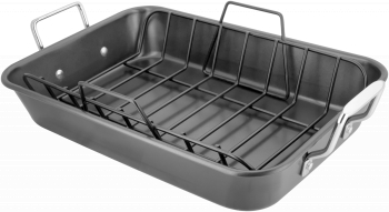 Tava copt Stellar otel carbon 40x28x10 cm negru/argintiu 