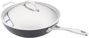 Tigaie wok Stellar-Hard Anodized aluminiu 55x30x16.5 cm negru/argintiu 