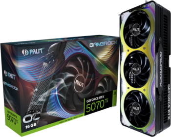Placa video Palit nVidia GeForce RTX 5070 Ti GameRock OC 16 GB GDDR7 256 bit 