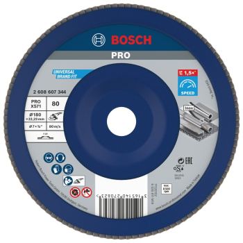 Bosch - Disc lamelar drept X571 180x22.23mm G80 2608607344 
