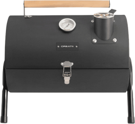 Gratar pe carbuni portabil 2in1 CREATE BBQ Smokey Compact negru 