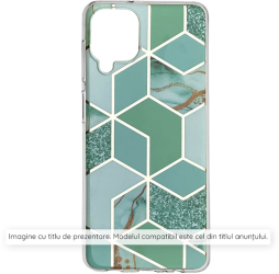 Husa pentru Samsung Galaxy A16 4G / A16 5G - Techsuit Marble Series - Green Hex 