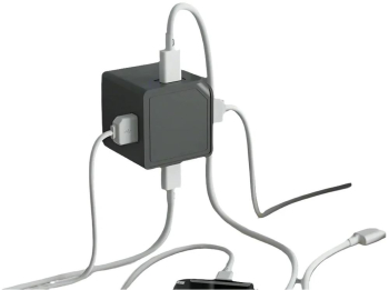 Incarcator USB Cube by Allocacoc 4xUSB gri 