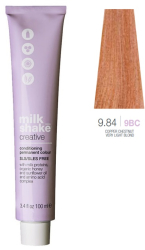 Milk Shake Vopsea permanenta Milk Shake Creative 9.84 9BC Blond Luminos Deschis Castan Aramiu 100ml 