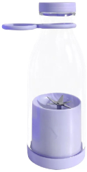 Mini Blender Electric Omega Portabil/Compact Multifunctional Auto-curatare Autonomie Mare Capacitate 420ml 6 Lame 3D Putere 40w Mov 