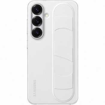 Husa de protectie Samsung Standing Grip Case pentru Galaxy S25 White 