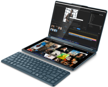 Laptop 2-in-1 Lenovo Yoga Book 9 14IAH10 Intel Core Ultra 9 285H 2 x 14 inch Touch RAM 32GB SSD 1TB Intel Arc 140T Windows 11 Pro Teal 