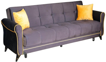 Canapea extensibile Sani Victoria 220 cm Gri antracit 