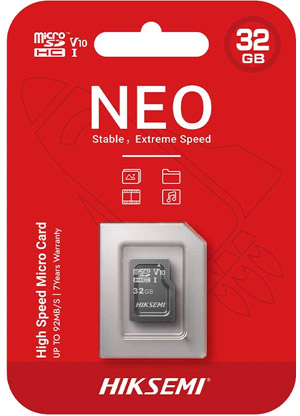 CARD MicroSD HIKSEMI 32 GB MicroSDHC clasa 10 standard UHS-I U1 Blister