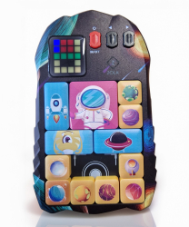 Consola interactiva cu jocuri tip puzzle Zola Super Slide peste 500 de activitati pentru dezvoltarea inteligentei si imaginatiei din&nb 