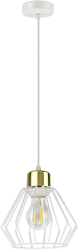Corp de iluminat suspendat ADVITI Waya AD-LD-6345WE27M E27 60W alb/auriu 