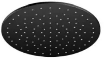 Dus tip ploaie Steinberg 250x8mm negru mat STI100 1686 S 