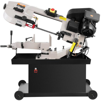 Fierastrau cu banda pentru metal 1.1 kW Lungime banda 2362 mm unghiuri de rotatie de la 0° la 45 4 viteze reglabile Viteza maxima 6 