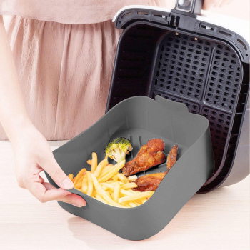 Forma din silicon pentru Air Fryer sau cuptor Zola 20 x 20 x 6.5 cm cu Forma din silicon pentru Air Fryer sau cuptor capacitate 1.5l gr 