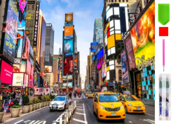 Goblen mozaic cu diamante Zola peisaj Times Square 40 x 50 cm 
