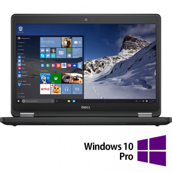 Laptop Refurbished DELL Latitude E5470 Intel Core i5-6300U 2.40GHz 8GB DDR4 256GB SSD 14 Inch HD + Windows 10 Pro 