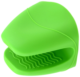 Manusa pentru bucatarie din silicon rezistenta la caldura verde