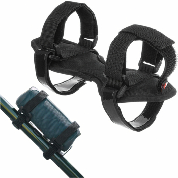 Suport boxa/sticla pentru bicicleta/trotineta Zola prindere velcro montare ghidon/cadru/portbagaj circumferinta maxima 35 cm PVC negru 