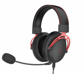 Casti cu microfon Serioux Nimbus 3.5 mm jack/USB Black-Red 