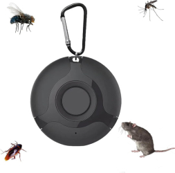 Aparat portabil cu ultrasunete impotriva insectelor si daunatorilor Zola cu carlig cablu incarcare 5.5 x 5.5 cm negru 