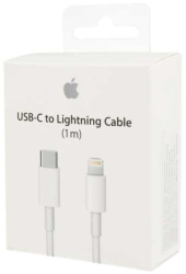 Cablu de date/incarcare Apple pentru iPhone conector USB-C la Lightning 1m alb 