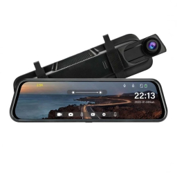 Camera DVR Video Dubla Tip Oglinda Techstar® NPro cu Night Vision Inregistrare Ciclica Camera Marsarier Inclusa Rezolutie Full HD Si 